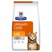 Hills Prescription Diet c/d Multicare - диета за котки имащи струвитни, калциево оксалатни и калциево фосфатни уролити 1.5 кг.